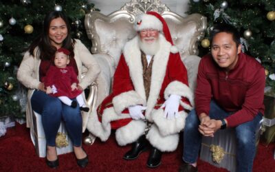 Caellie’s First Photo with Santa Claus 2023